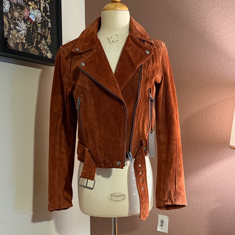 Blank NYC Rust Leather Jacket
